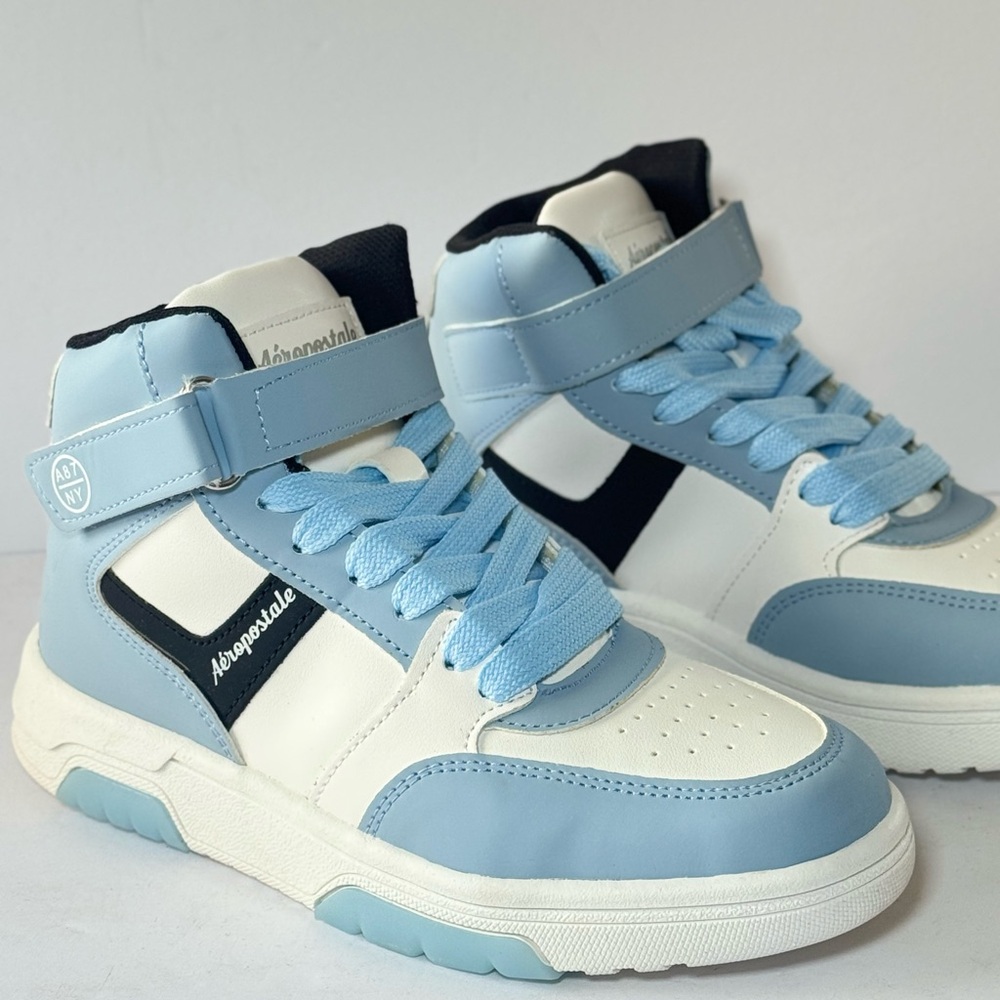 Aeropostale Kids Blue, White and Black High-Top Sneakers